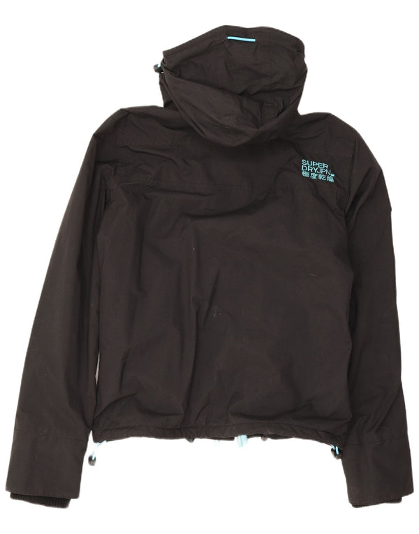 Superdry Windcheater vindjakke med hætte til mænd UK 38 Medium Sort