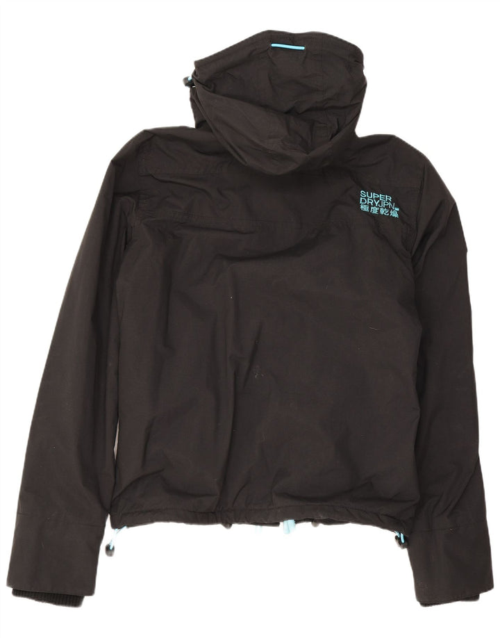 Superdry Windcheater vindjakke med hætte til mænd UK 38 Medium Sort