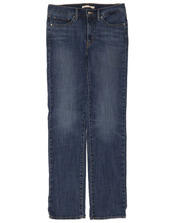 Levi's Dame 314 Shaping Straight Jeans W30 L32 Blå Bomuld