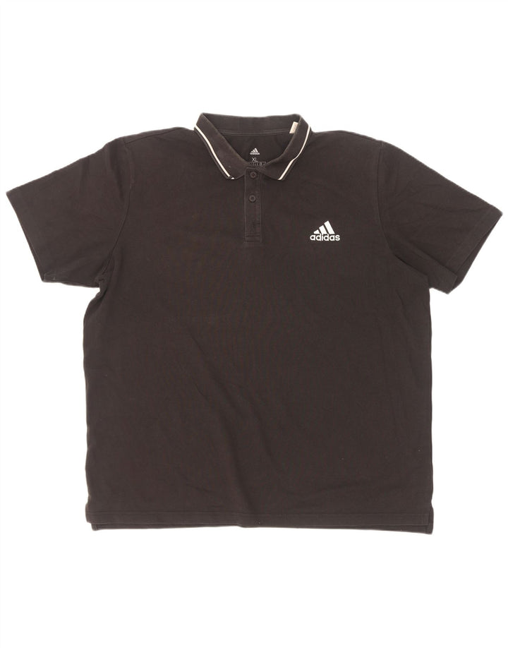 Adidas herre poloshirt XL sort bomuld