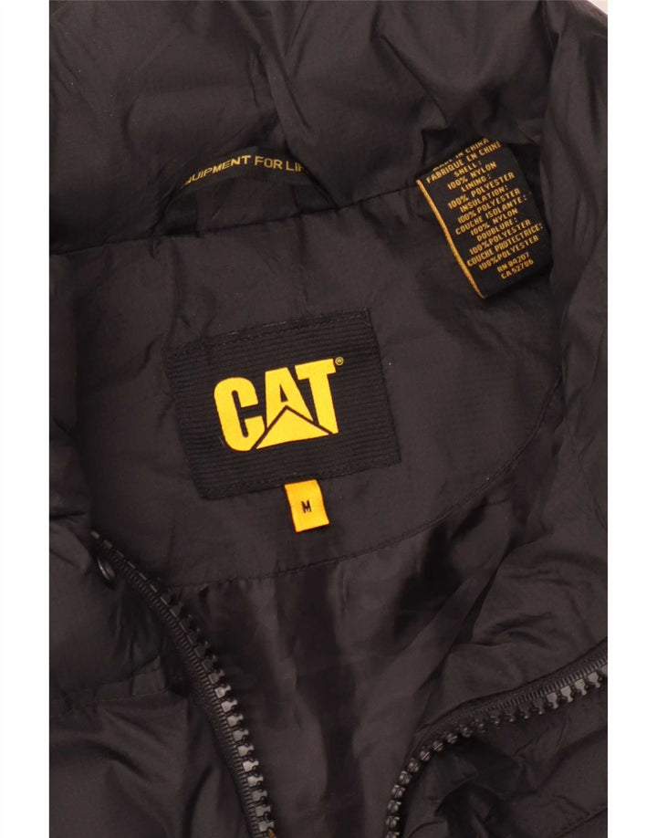 Caterpillar Herre Polstret Gilet UK 38 Medium Sort Nylon