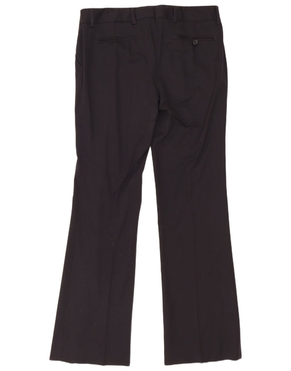 Gant Dame Bootcut Suit Bukser UK 12 Medium W34 L33 Sort Uld