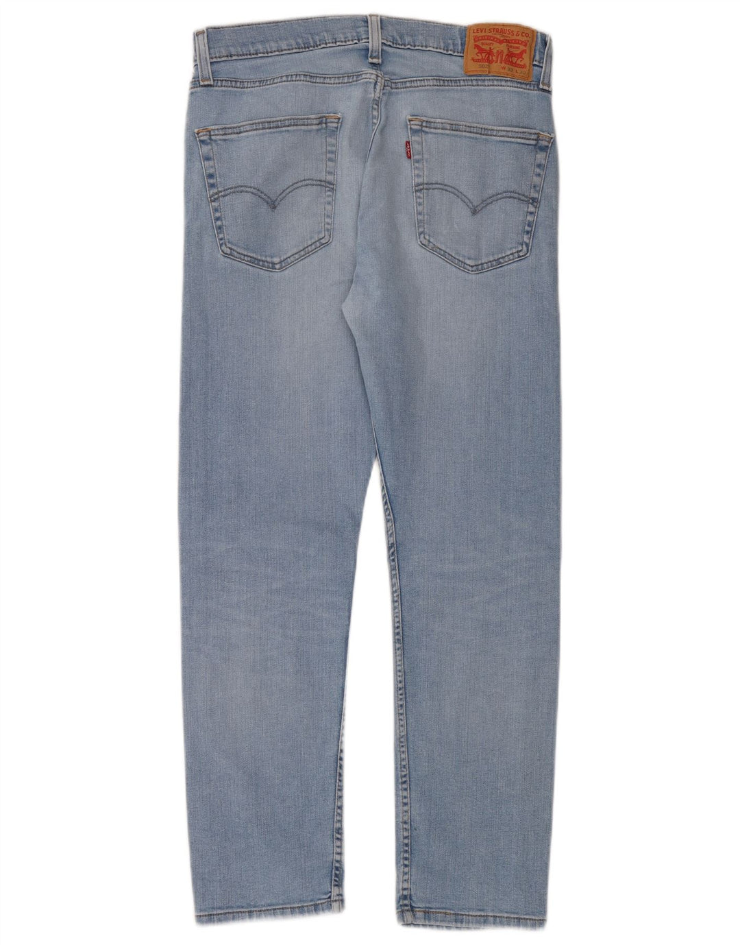 Levi's Herre 502 tilspidsede jeans W32 L30 blå bomuld