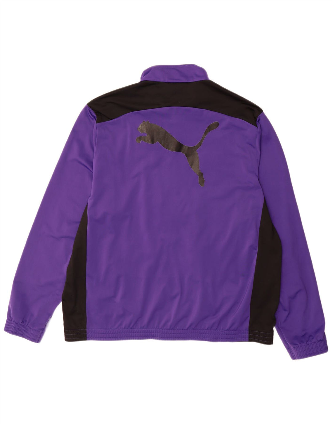 PUMA Grafisk træningsdragt til mænd Topjakke 3XL Lilla Colourblock Polyester