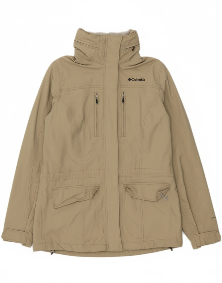 COLUMBIA Womens Oversized Utility Jacket UK 10 Small Green Nylon