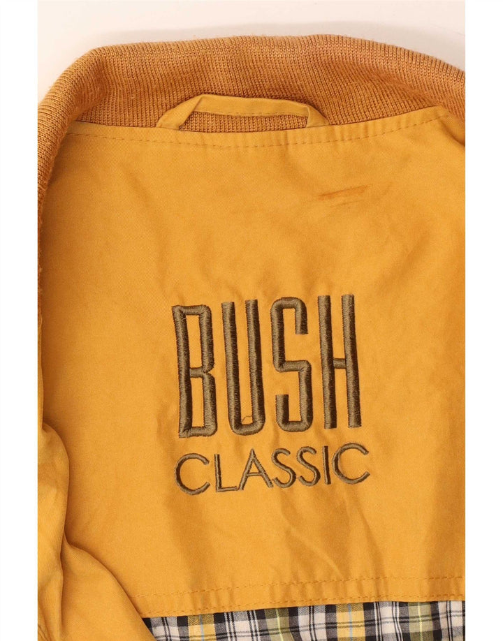 Bush Herre Bomber Jacket UK 36 Small Yellow Polyester