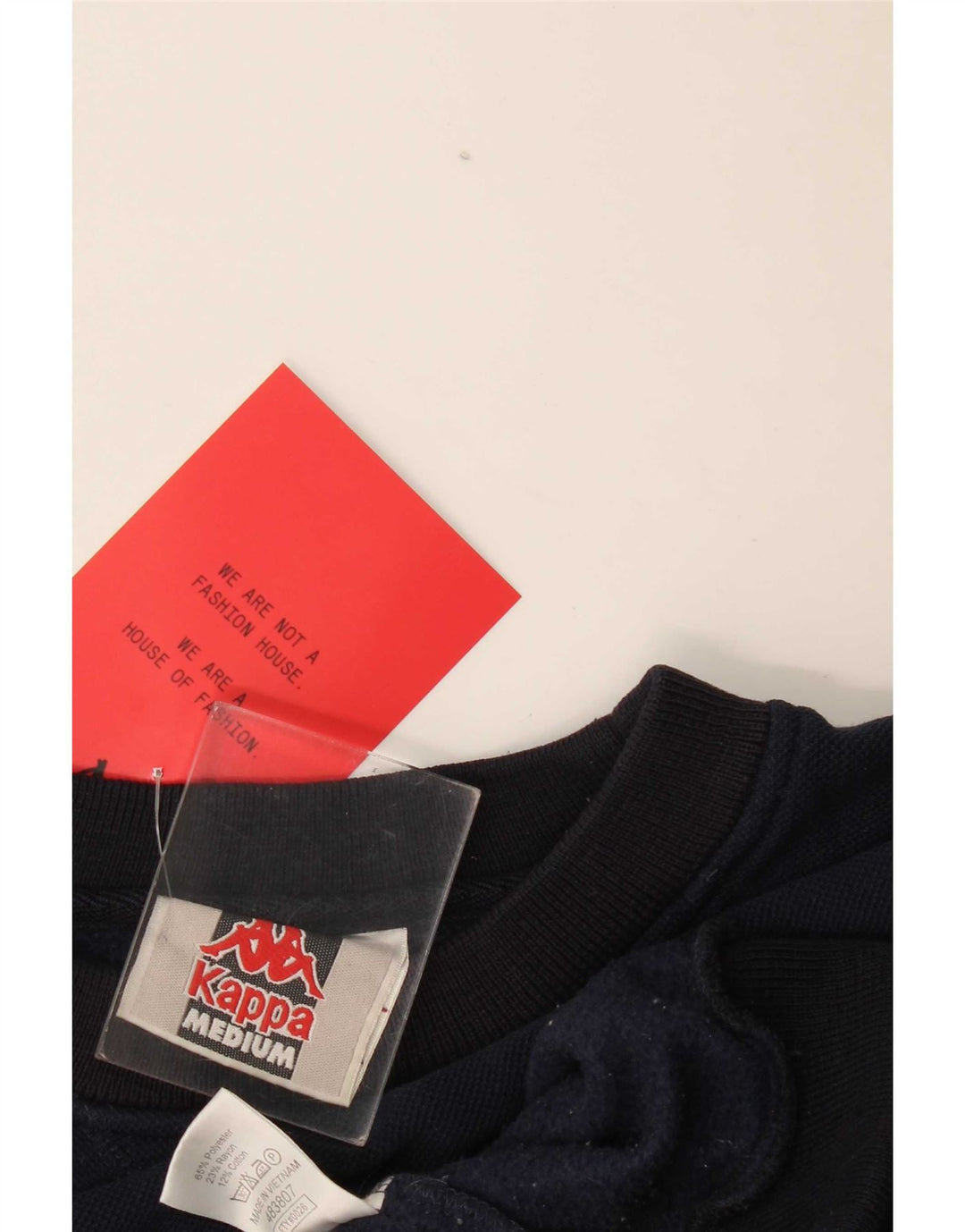 Kappa Dame Oversized Sweatshirt Jumper UK 14 Medium Navy Blue Polyester