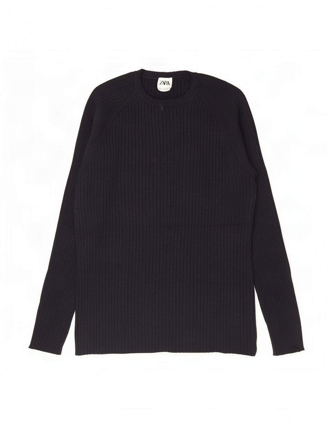 Zara Herre Top Langærmet XL Sort Viscose