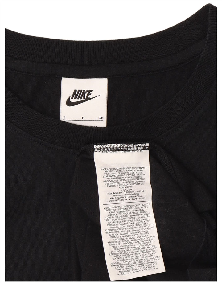 Nike grafisk T-shirt top til mænd, lille sort bomuld