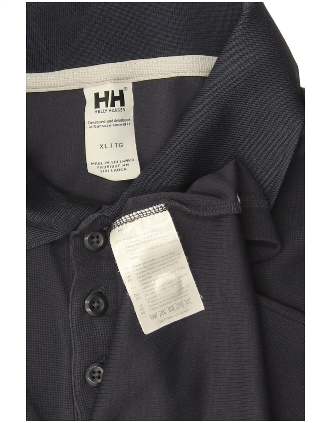 HELLY HANSEN Poloshirt til mænd XL Marineblå polyamid