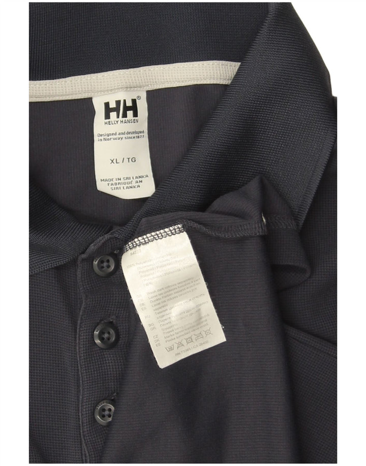 HELLY HANSEN Poloshirt til mænd XL Marineblå polyamid
