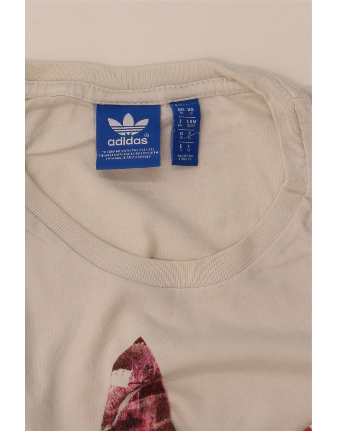 ADIDAS Grafisk T-shirt top til mænd, lille hvid