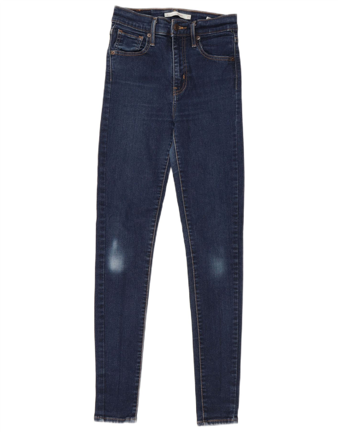 LEVI'S Kvinder Mile High Super Skinny Jeans W25 L30 Blå Bomuld