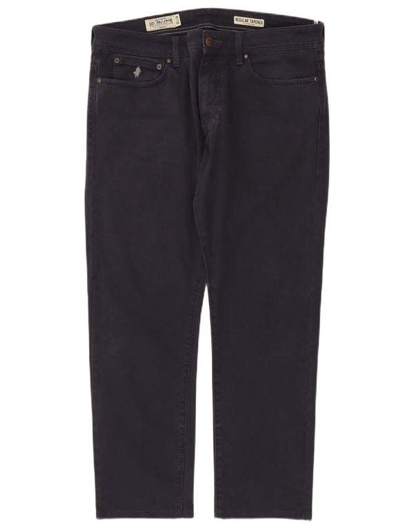 Marlboro Classics Mens Regular Tapered Jeans W33 L28 Navy Blue Cotton