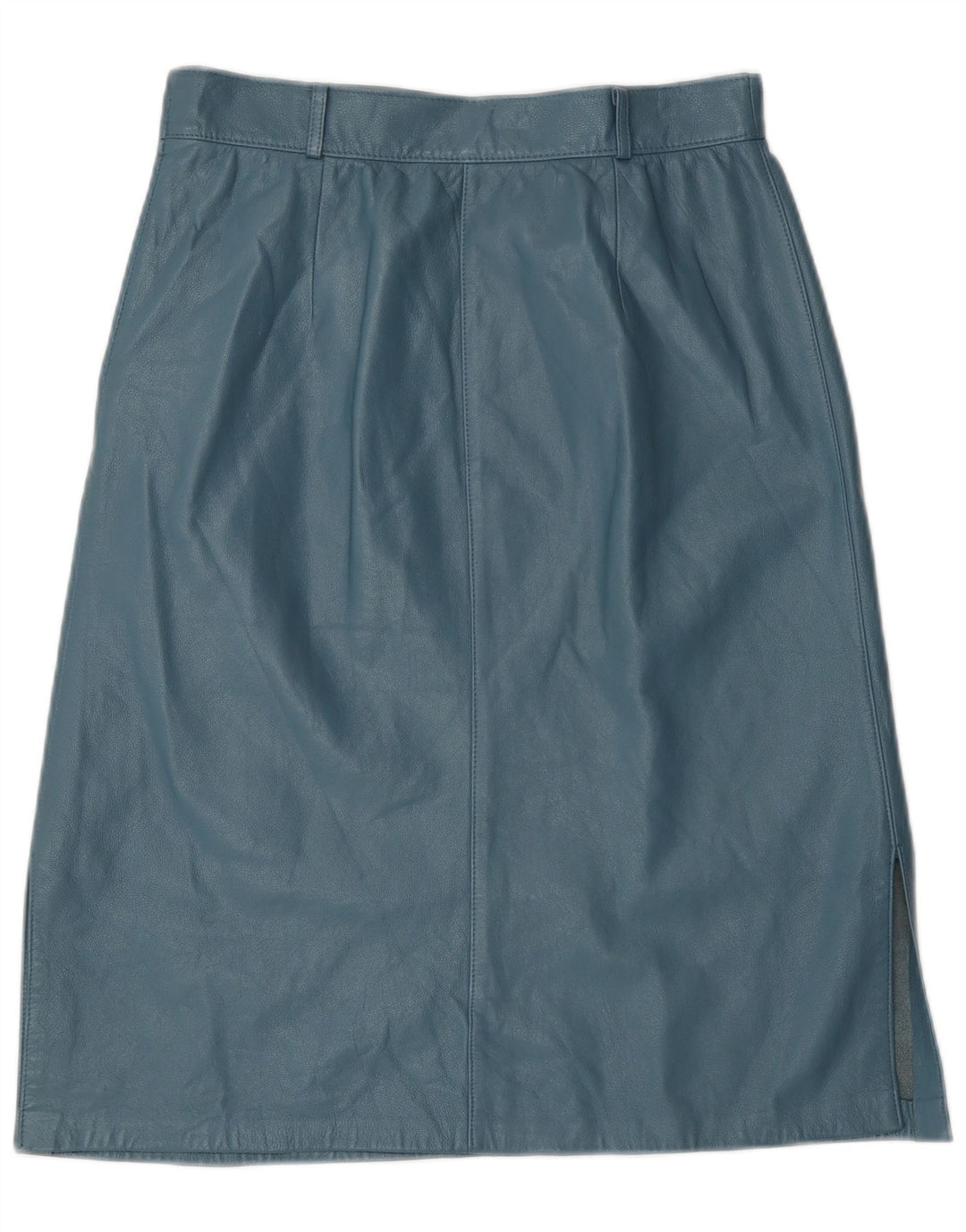 Vintage lædernederdel til kvinder W28 Medium Blue