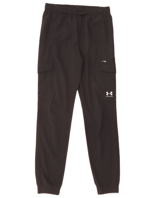 Under Armour Boys Cargo Træningsdragt Bukser Joggers 11-12 år Large Sort