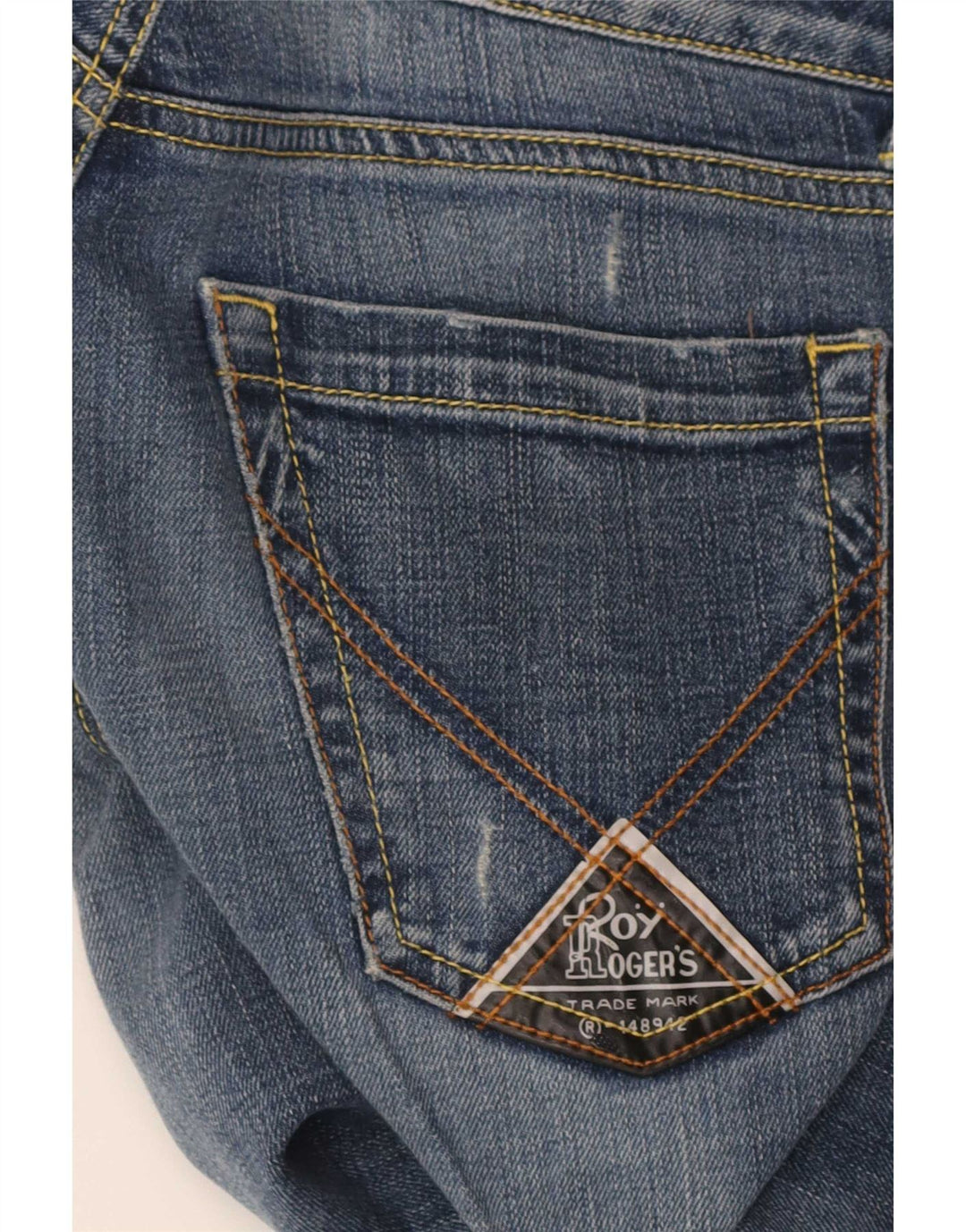 Roy Rogers Dame Seven Bell Slim Jeans W27 L29 Blå