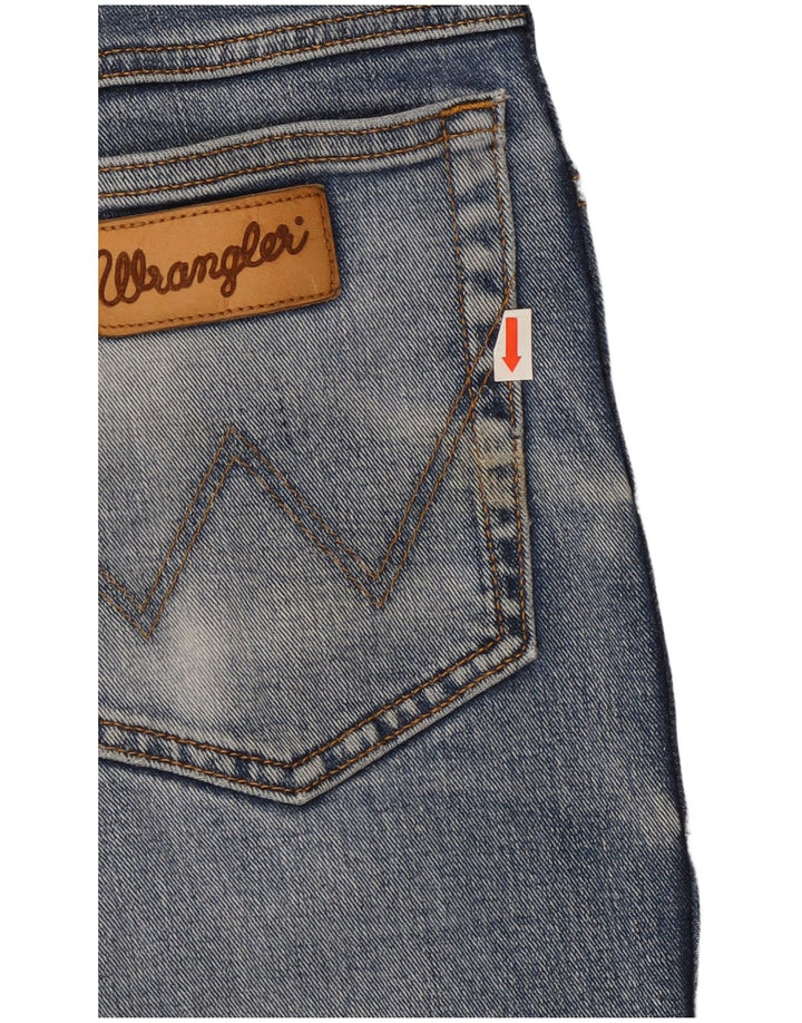 Wrangler Herre Texas Straight Jeans W32 L30 Blå Bomuld