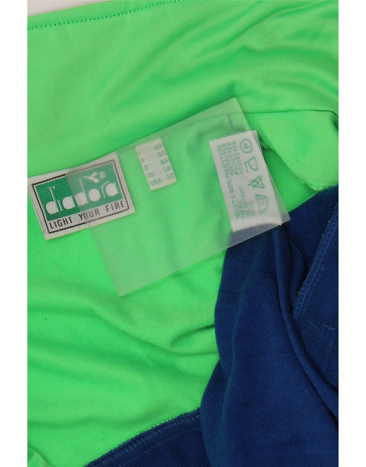 Diadora Herre grafisk træningsdragt Topjakke IT 48 Medium Blue Colourblock