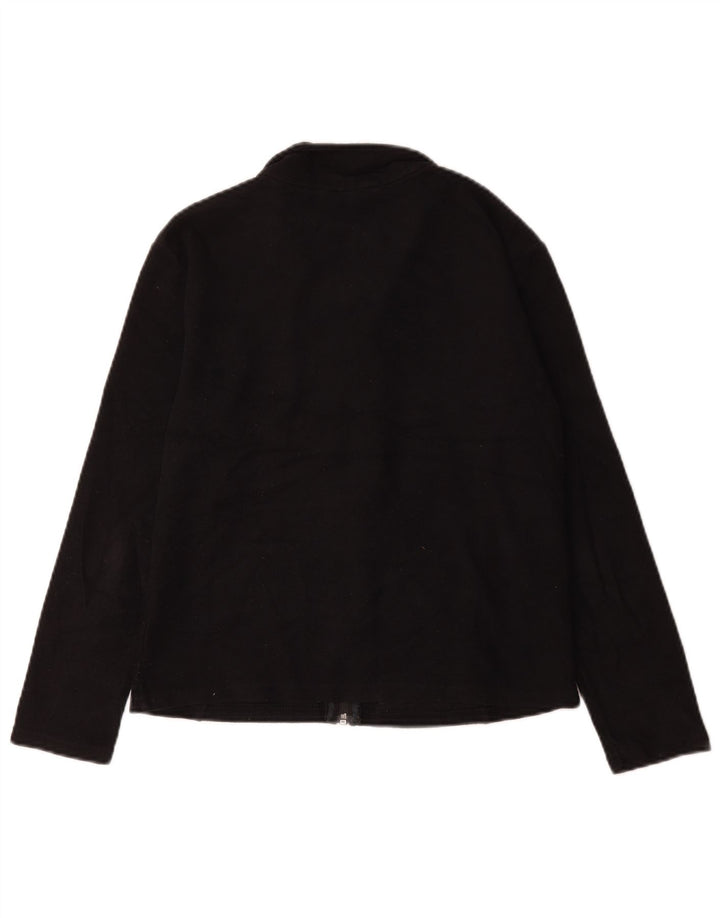 Marks & Spencer Fleecejakke til kvinder UK 12 Medium Sort Polyester