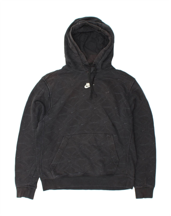 NIKE Mens Graphic Hoodie Jumper Medium Black Cotton Vintage Nike and Second-Hand Nike from Messina Hembry 
