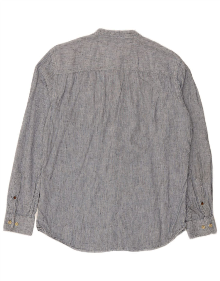 JACK & JONES Herreskjorte Medium Blue Pinstripe Bomuld