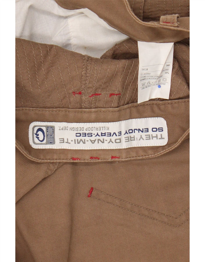 Killer Loop Herre Bermuda Shorts IT 50 Large W38 Beige Bomuld