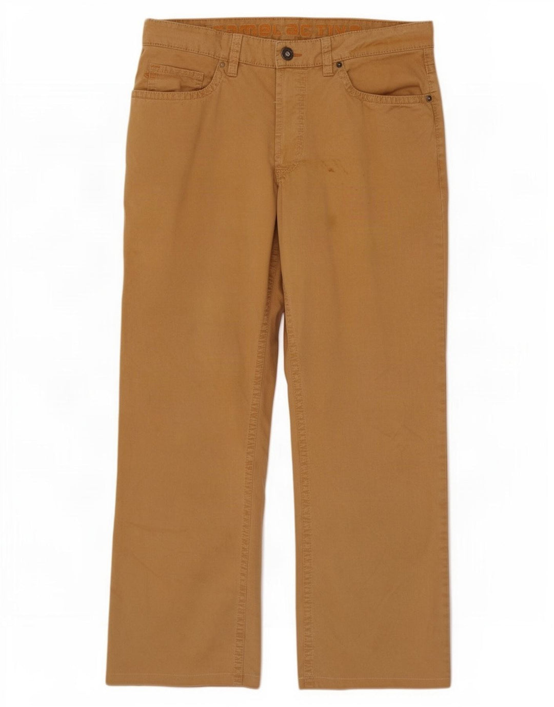 Camel Active Herre Lige Casual Bukser W34 L29 Beige Bomuld