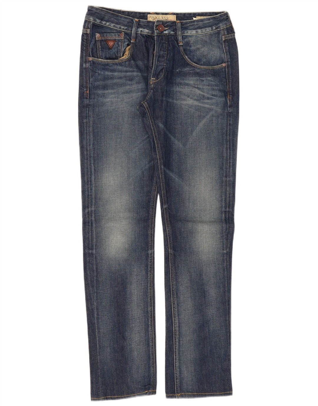 Guess lige jeans til kvinder W30 L33 marineblå bomuld