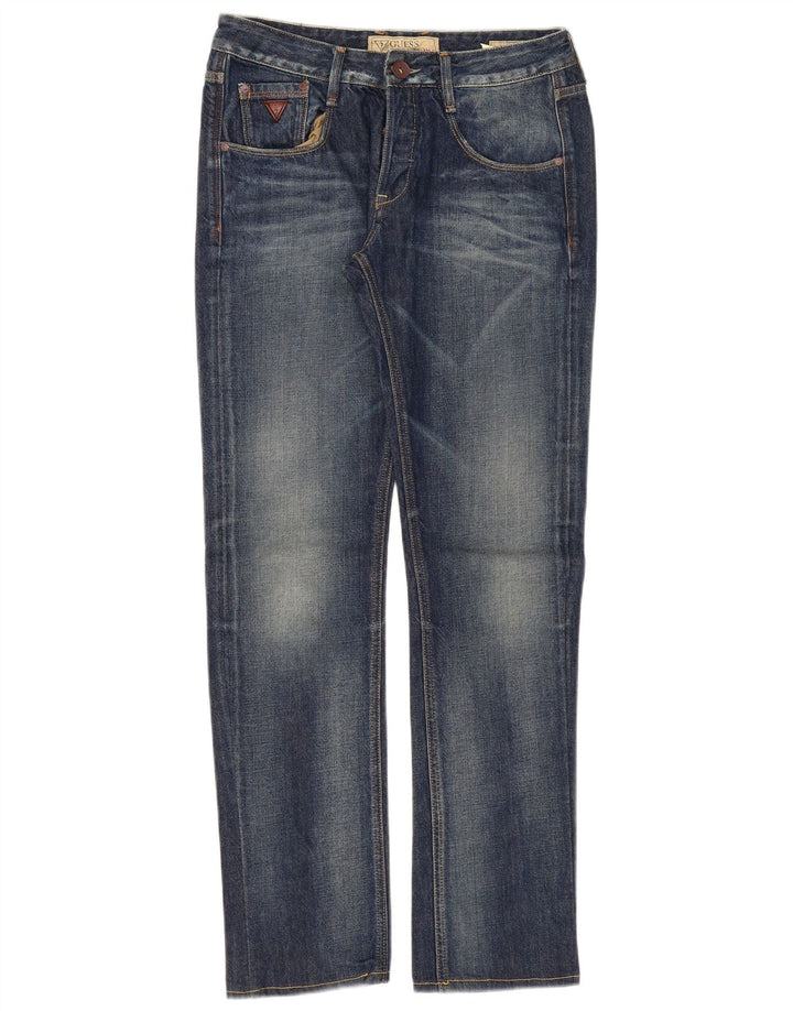 Guess lige jeans til kvinder W30 L33 marineblå bomuld