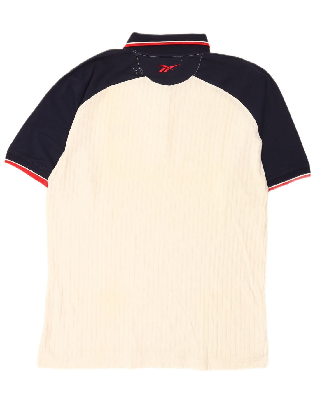 Reebok Poloshirt til mænd Medium White Colourblock Bomuld