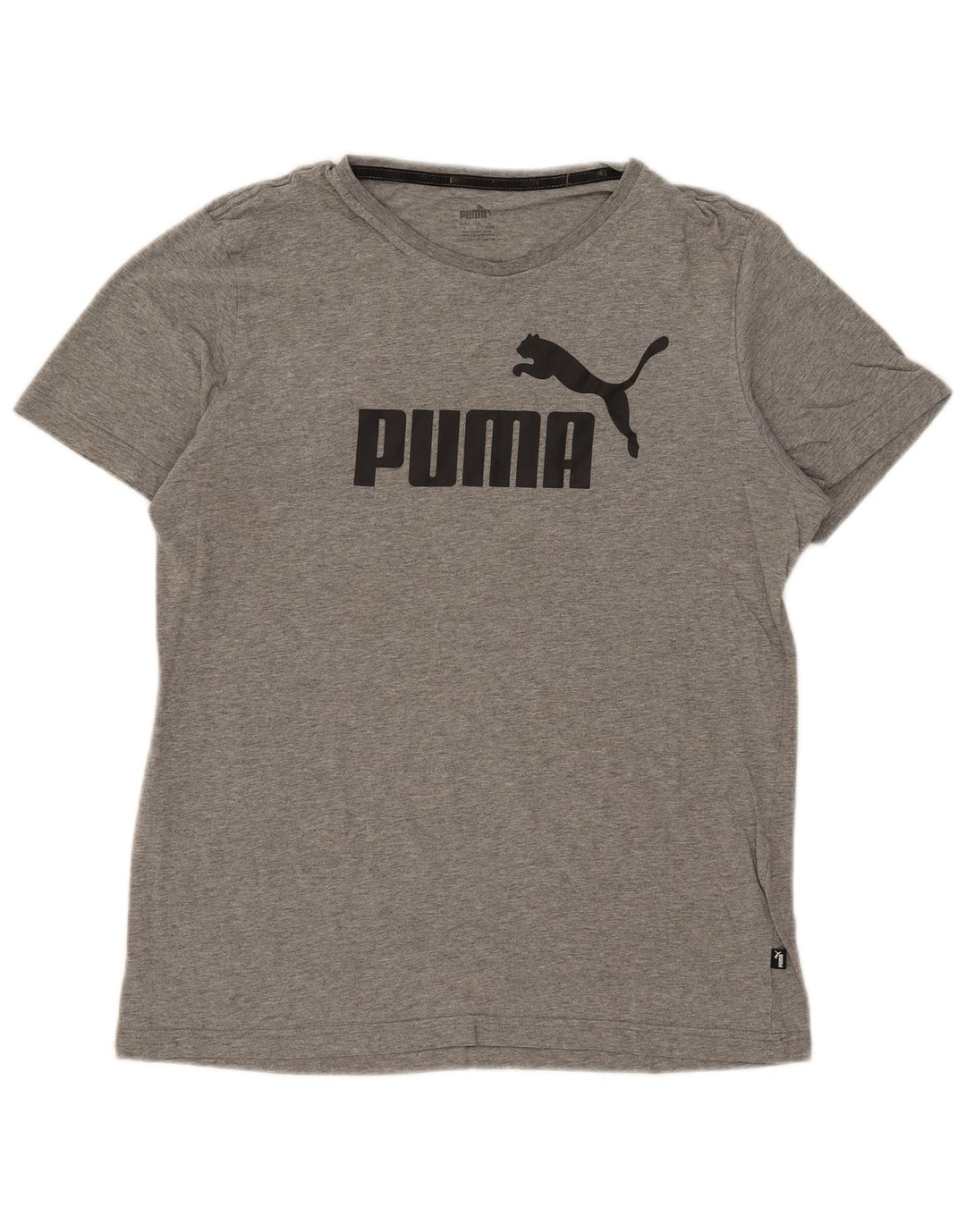 Puma Herre grafisk T-shirt Top Stor grå flækket bomuld