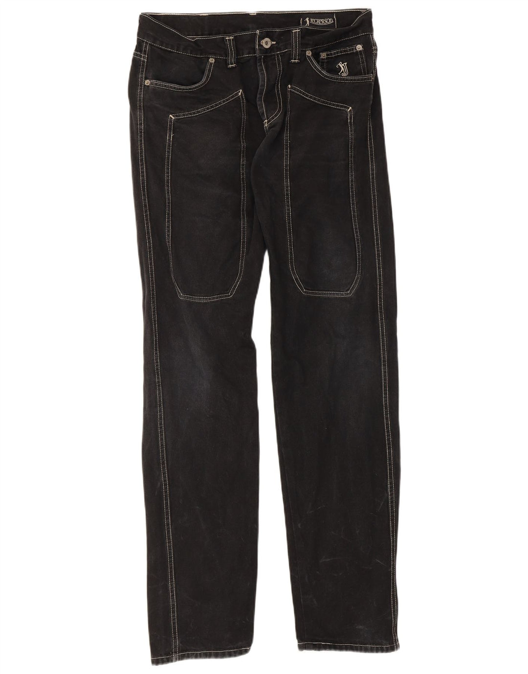 Jeckerson Herre Straight Jeans IT 48 Medium W32 L32 Sort Bomuld