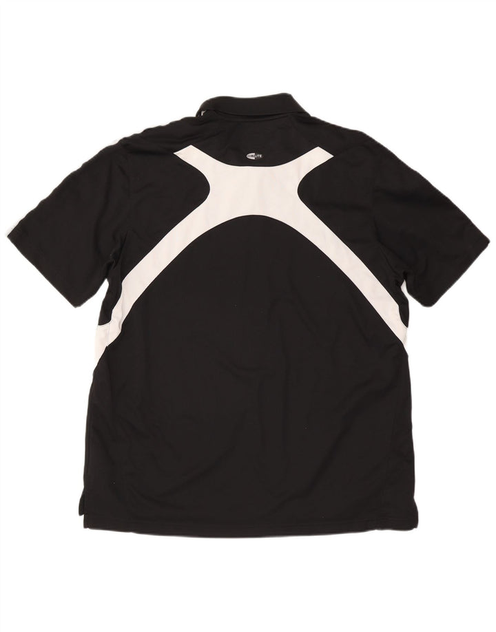 Adidas Herre Climalite Polo Shirt XL Sort Colourblock Polyester
