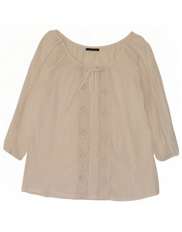 Velvet Womens By Graham & Spencer 3/4-ærmet blusetop UK 18 XL Hvid