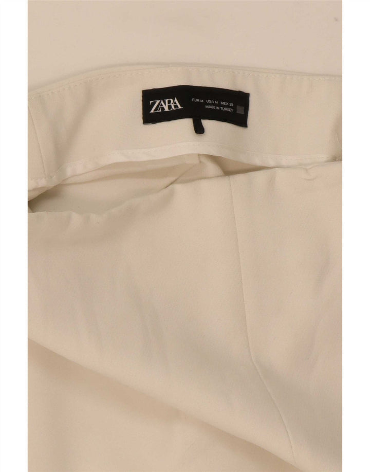 Zara Dame Skort Hot Pants Medium W28 Hvid