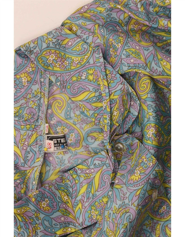 Stella Kortærmet skjortebluse til kvinder EU 48 2XL Flerfarvet Paisley