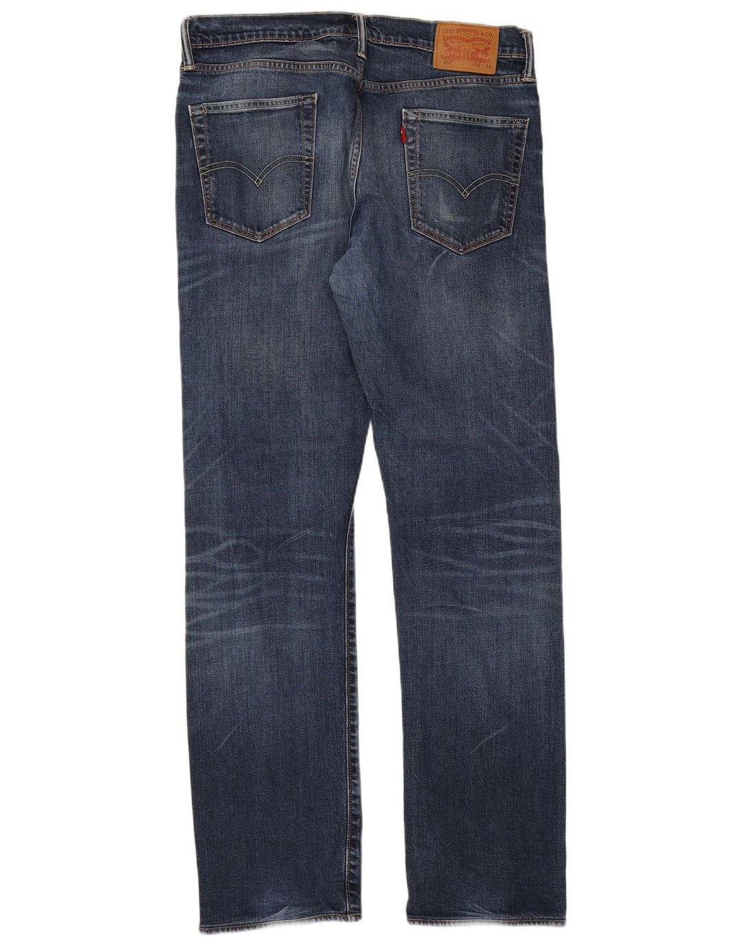 Levi's Herre 514 Straight Jeans W34 L34 Blå Bomuld