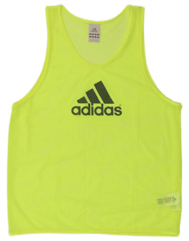 Adidas Herre Grafisk Vest Top Lille Gul Polyester