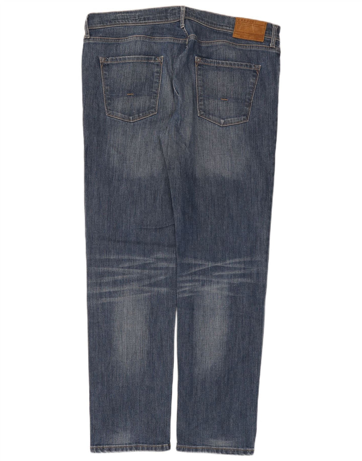 Casucci Straight Jeans til mænd W42 L32 Blå Bomuld