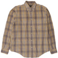 HENRY COTTONS Herreskjorte str. 42 Large Beige ternet bomuld