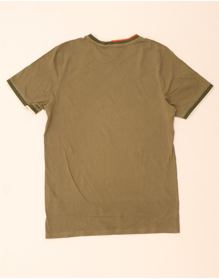 JACK & JONES Herre T-Shirt Top Stor Khaki Bomuld