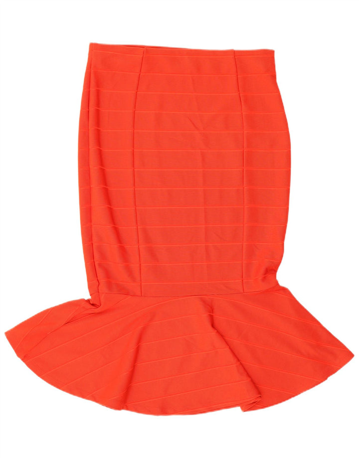 Marks & Spencer Dame Havfrue Nederdel UK 14 Large W32 Rødstribet Polyester