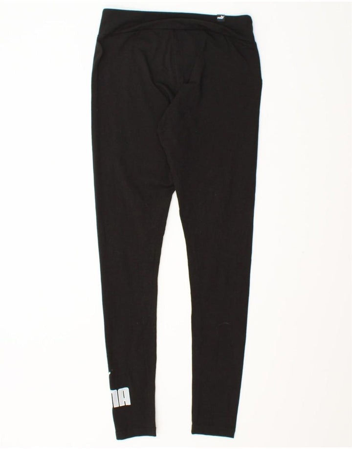PUMA Womens Graphic Leggings UK 10 Small  Black Vintage Puma and Second-Hand Puma from Messina Hembry 