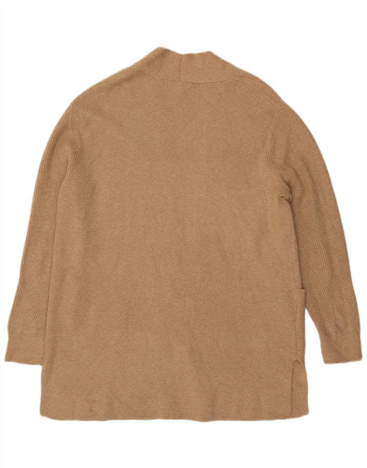 Marks & Spencer Dame Oversized Longline Cardigan Sweater UK 18 XL Beige