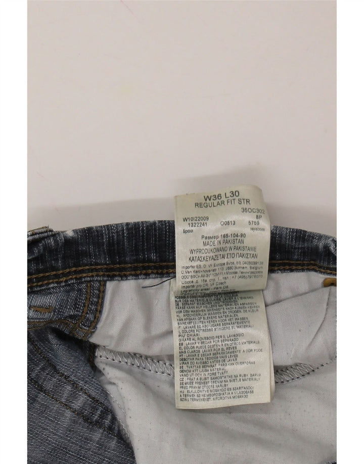 WRANGLER Mens Regular Fit Straight Jeans W36 L30 Blue Cotton Vintage Wrangler and Second-Hand Wrangler from Messina Hembry 