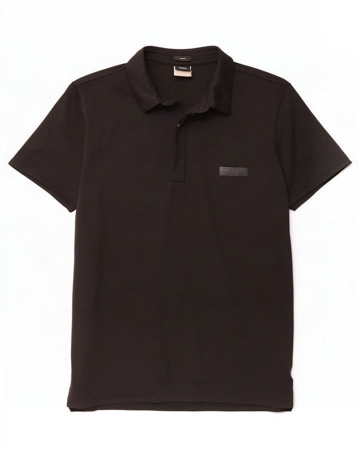 Hugo Boss Herre Slim Fit Polo Shirt Medium Sort Polyamid