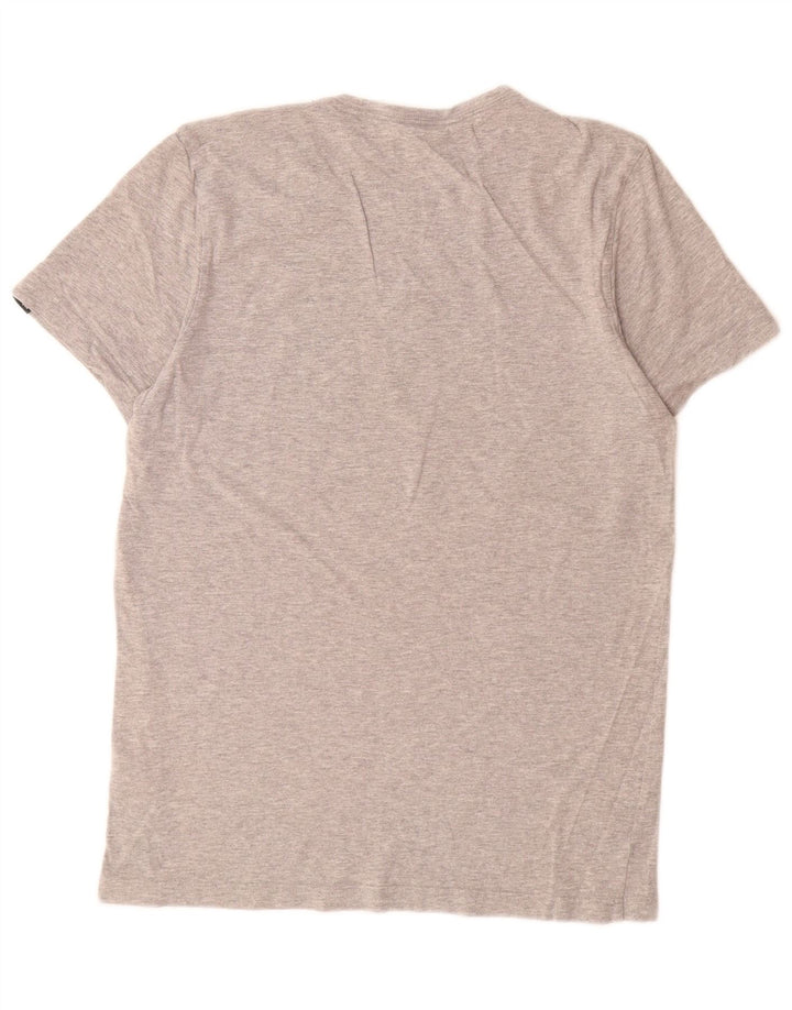 Adidas Herre grafisk T-shirt Top Medium Grey Flecked Bomuld
