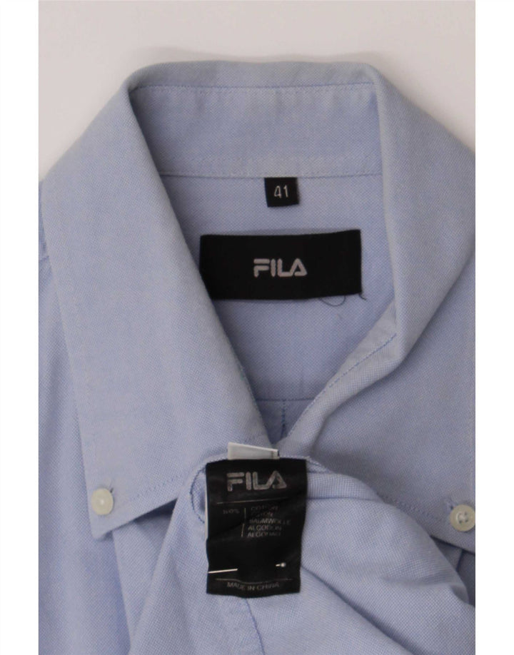 Fila Herreskjorte str. 41 Large Blue Cotton
