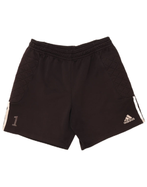Adidas Herre Climalite Sport Shorts Medium Sort Stribet Polyester